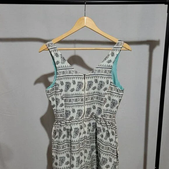 Levi's dress mini sleeveless white flowers boho beach sundress coastal summer - Picture 5 of 16